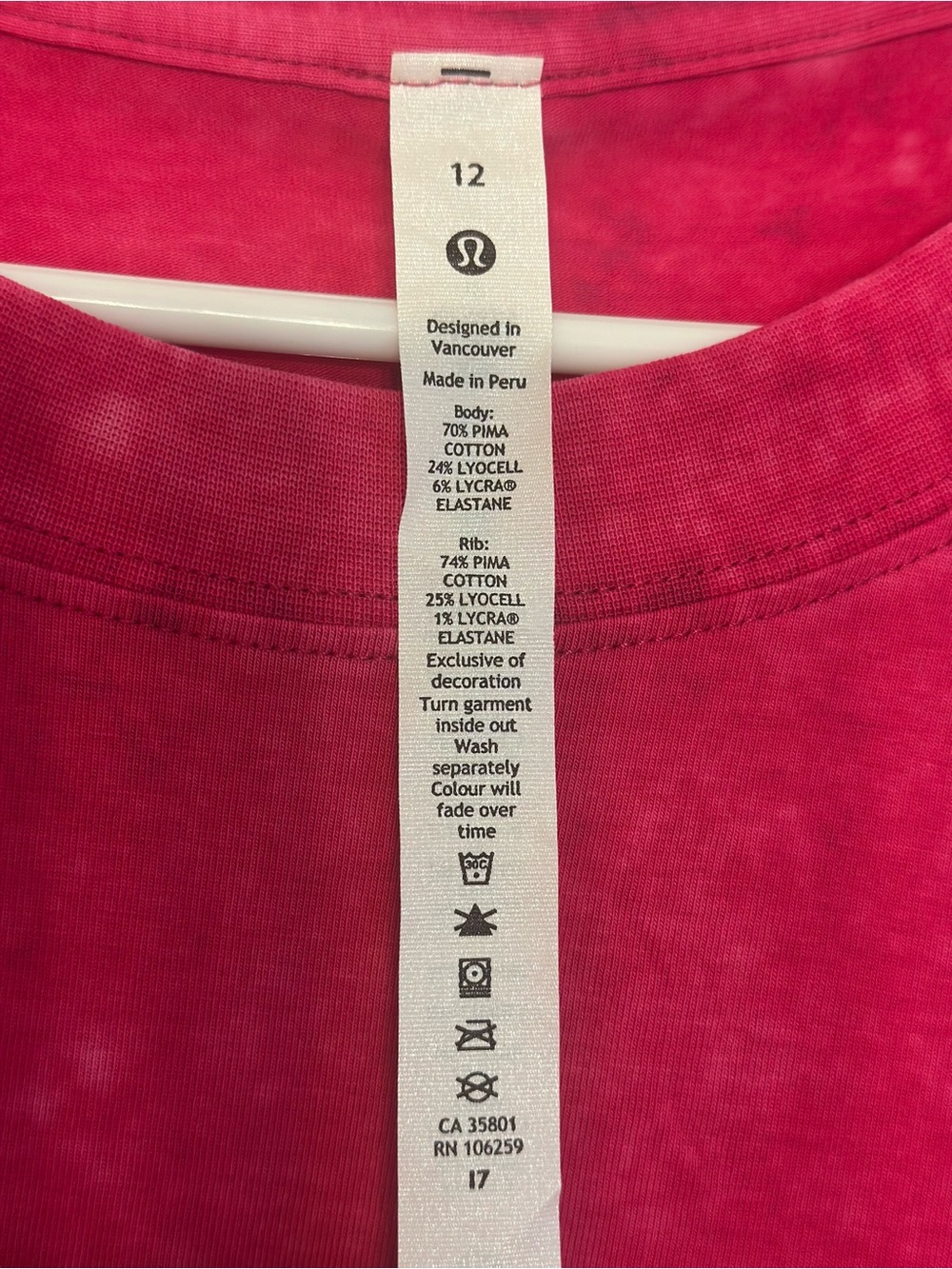 lululemon athletica Short Sleeve Tee - Magenta - Picture 2 of 5